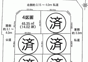 千駄木5丁目 区割り図