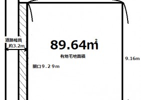 区割り図-赤羽3丁目売地